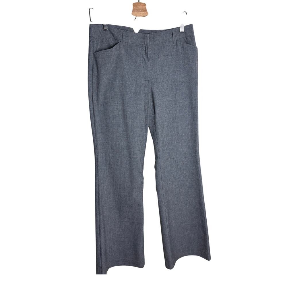 Express Editor Gray Flare Leg Dress Pants Workwear‎ Classic 6